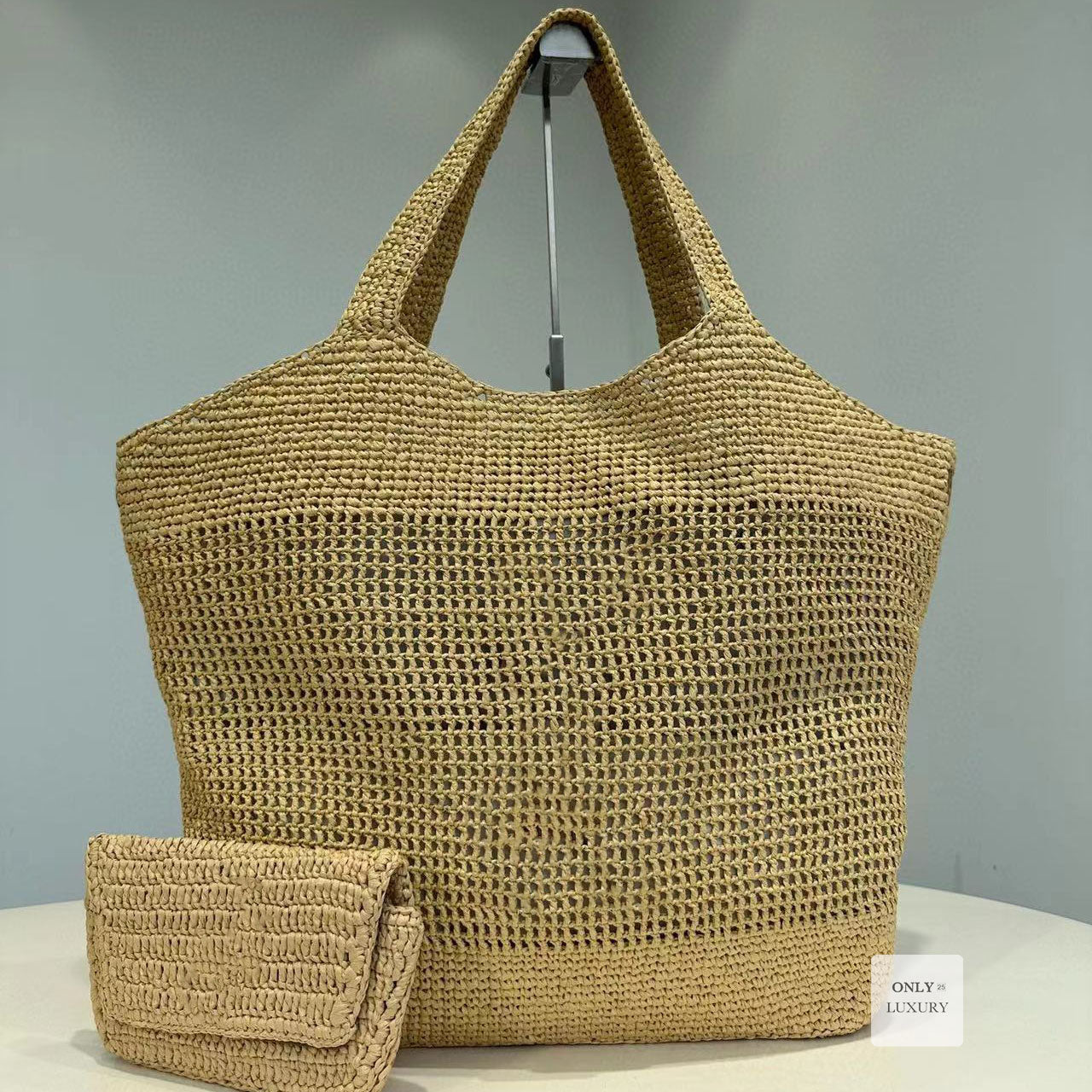Designer summer holiday beach bags shoulder bag woven straw tote grass embroidered large maxi tote 2024 sunglasses soft shopping purse wallet mirror