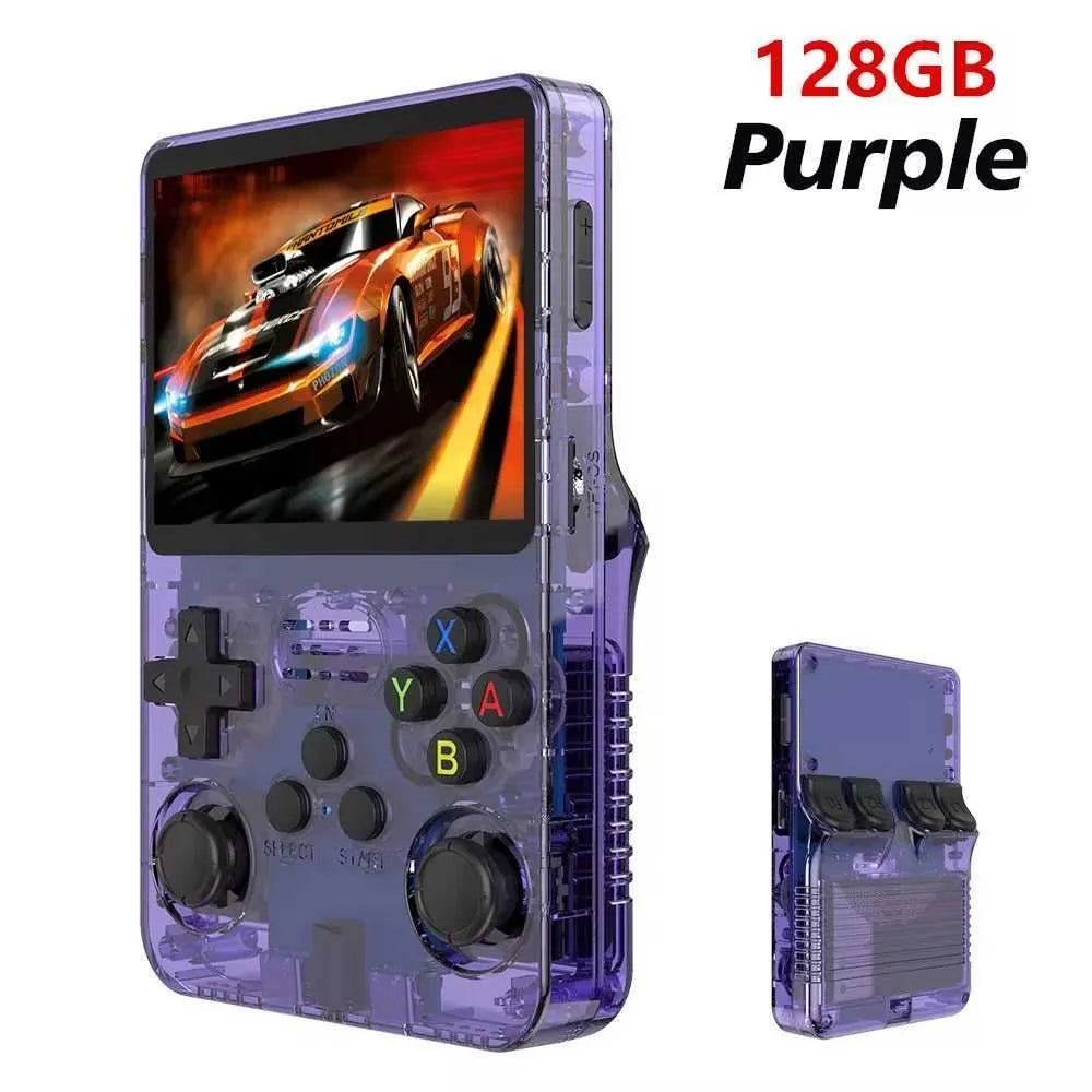 Open Source R36S Retro Handheld Video Game Console Linux System 3.5 Inch IPS Sn Portable Pocket Video Player R35S 64GBXJ250211