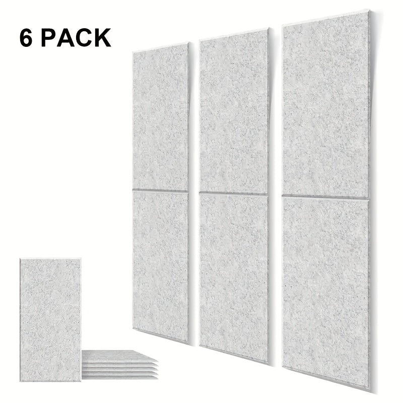TEMU A Set Of 6 Studio-grade Soundproof Panels - 24"x12"x0.4" Inches, For And Sound Absorption, Suitable For Recording , Offices, And Gaming - In .