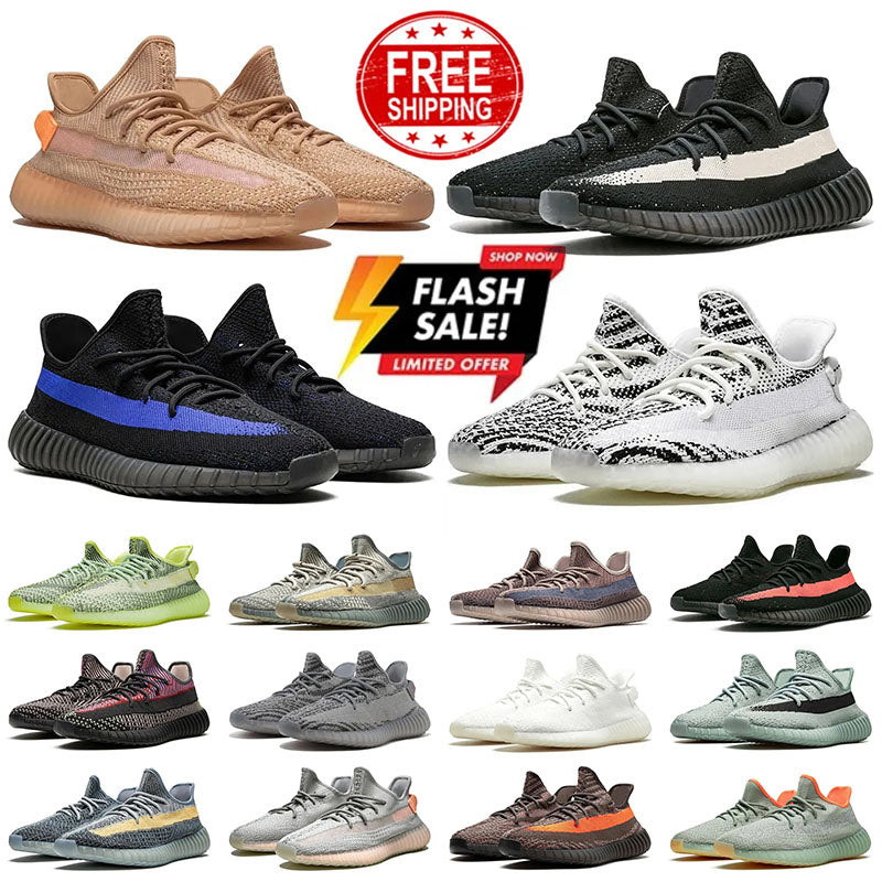 Free shipping women mens running shoes us 13 grey salt slate black bone white cream granite bred mono ice blue tint outdoor sports trainers big size