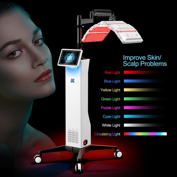 7 Colors Light Photodynamic Therapy Skin Beauty Rejuvenation Machine PDT LED Photon Skin Elasticity Enhancement Wrinkle Acne Remover Salon
