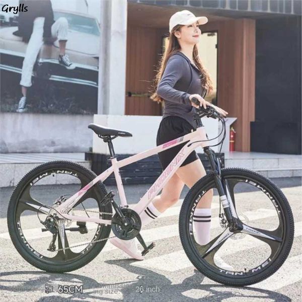 Bikes Grylls variable speed shock-absorbing mountain bike suitable for male and female disc brakes road racing teenagers students adults Q24