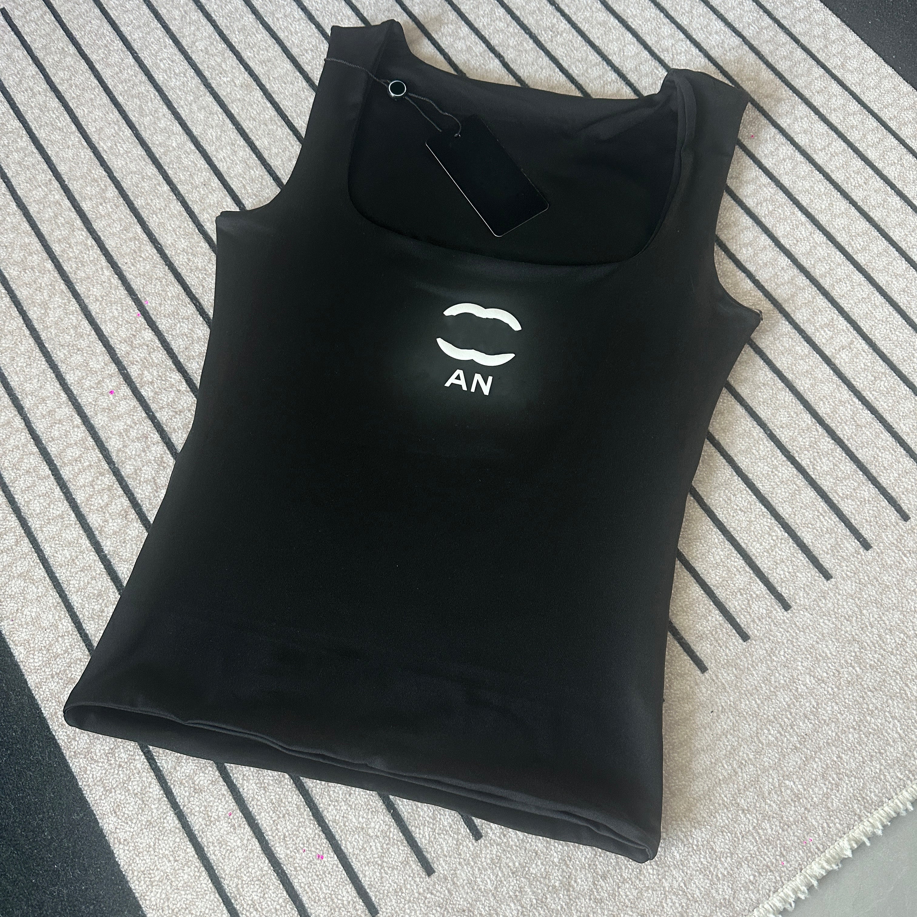 black white womens designer vests gilet tshirts summer woman t shirts tanks tshirts tees vestidos tops short outwears street square collar shirt sxl