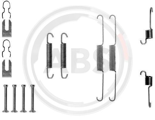 Accessory Kit, brake shoes A.B.S. 0763Q