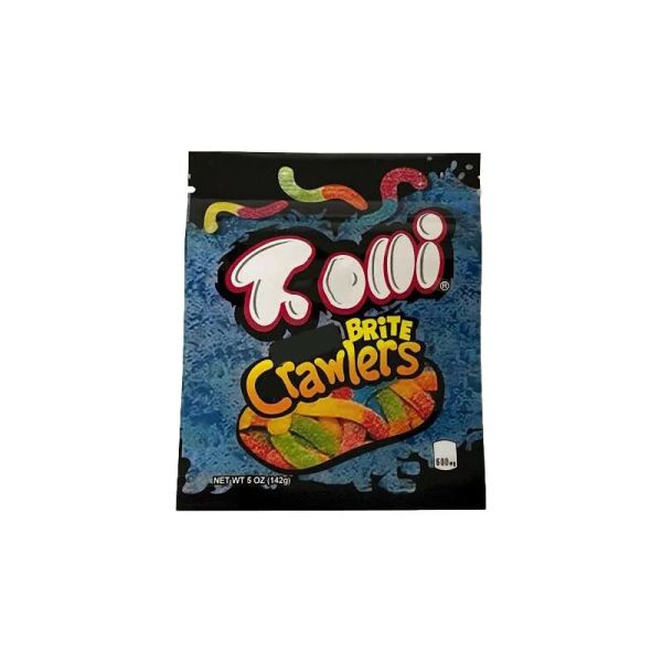 wholesale Smoke stronger 12 Type mylar bag Gummies packaging resealable zipper pouch 600mg custom Strawberry Watermelon Octopus turntable ci