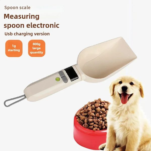 Pet Cat Food Dog Food Measuring Spoon Scale Charging Measuring Spoon Electronic Scale 800g Large Capacity Removable 241216