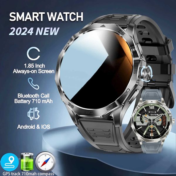 Smart Watches For Huawei GT4 Compass GPS Sports smartwatch Men 710mAh Battery 1.85 Inch AMOLED Screen Bluetooth Call Waterproof Smart Watch