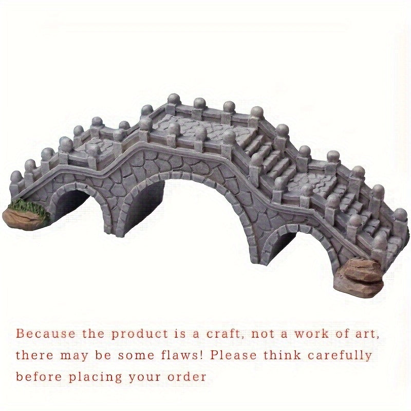 TEMU Resin Arch Bridge Aquarium Decor - Fish Tanks & Home Ornaments