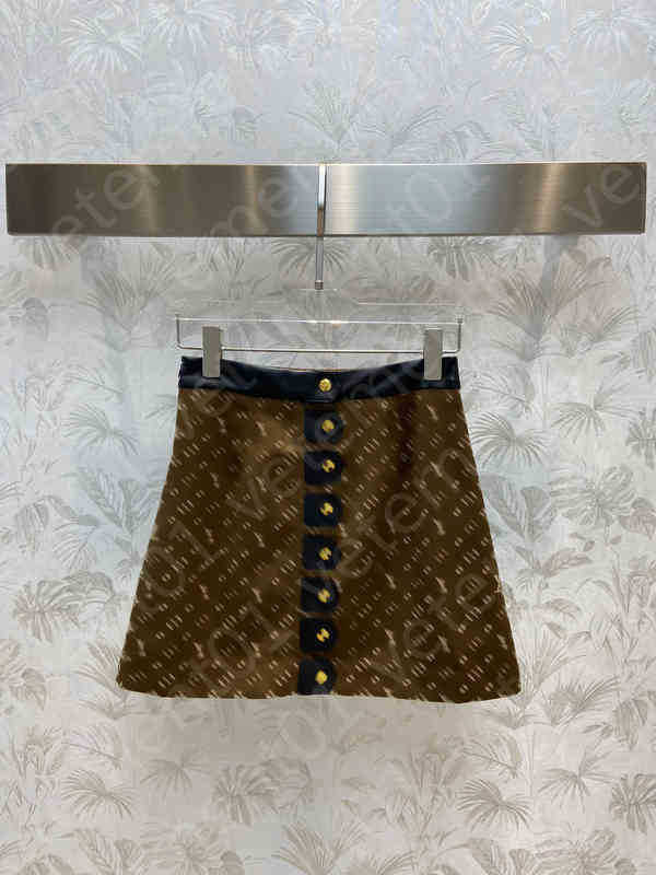 Designer Skirt Brand LOGO Letter Pattern Print Dress Slim Fit Skirts Women Clothing