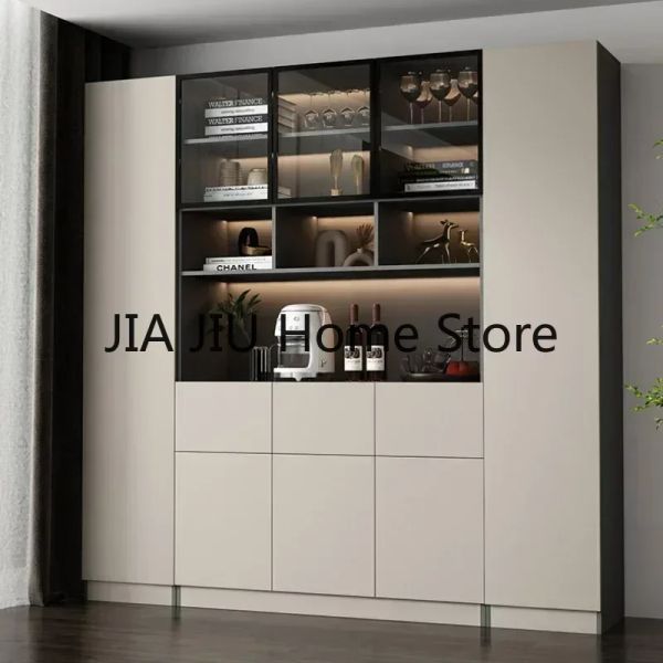 Corner Storage Wine Cabinets High Liquor Wall Kitchen Wine Cabinets Luxury Living Room Botellero Vino Bar Furniture QF50JG
