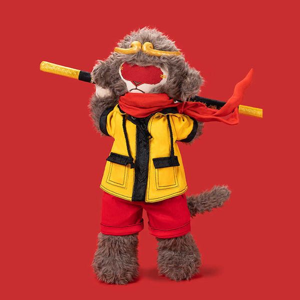 Plush Dolls Authentic Cartoon Doll Cute and Playful Sky Monkey King Plush Toy Doll H240814