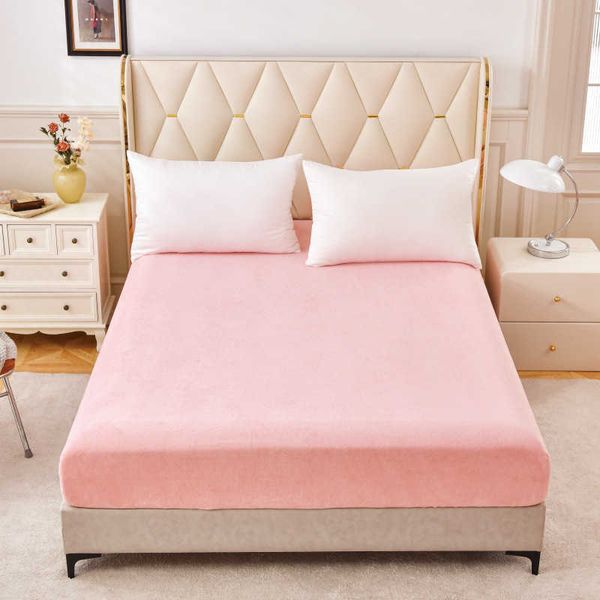 Bedding sets Milk flannel bed with bonin sheets and pillowcases H240914