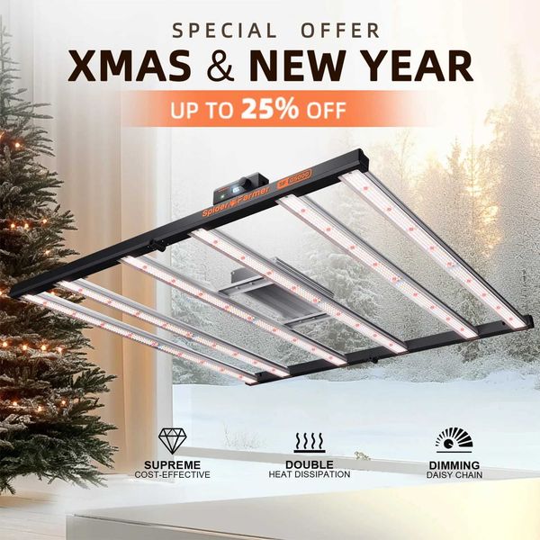 Spider Farmer G5000 480W LED Growing Light Full Spectrum Commercial CO2 for Seedling Veg Flower Plants Indoor Hydroponics X250205