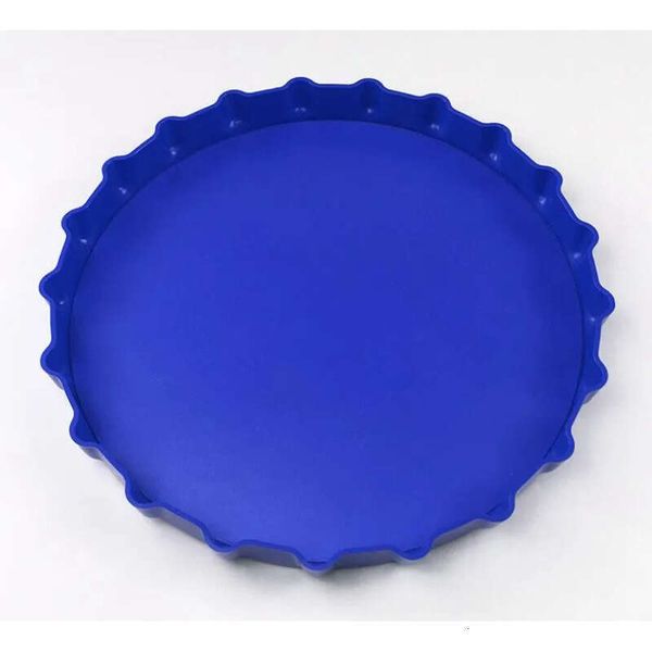 Tea 13Inch Custom Plastic Beer Fruit Trays Round Wave Tray For Bar KTV Restaurant Party