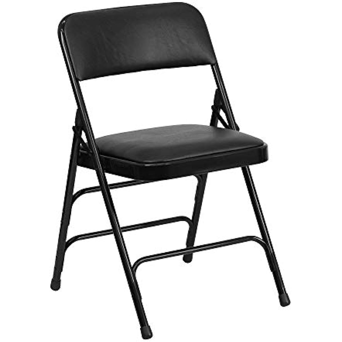 Flash Furniture HERCULES Series Metal Folding Chairs with Padded Seats | Set of 2 Black Metal Folding Chairs chub chair