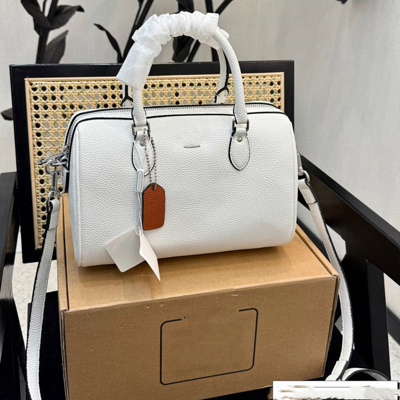 Shoulder Bags Luxury Designer Rowan Shoulder Bag female leather clutch pochette handbag classic 25CM High Quality Purses Womens famous Brand tote cr