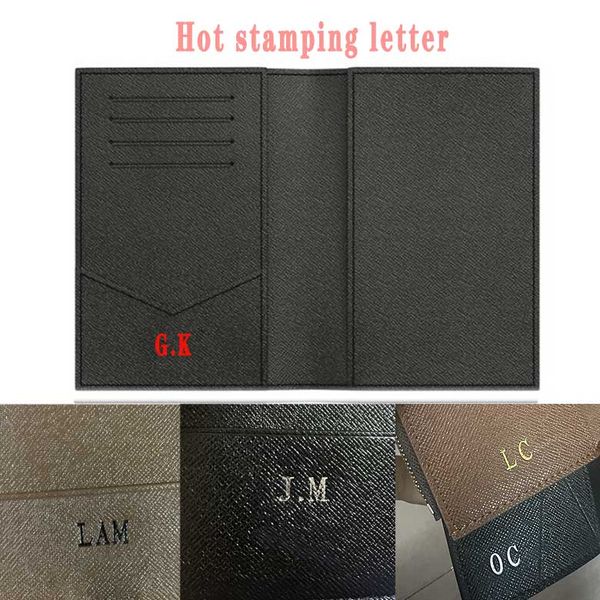 Travel wallet designer passport holders men women passport cover top quality credt card holder brand business passport holder Free hot stamp