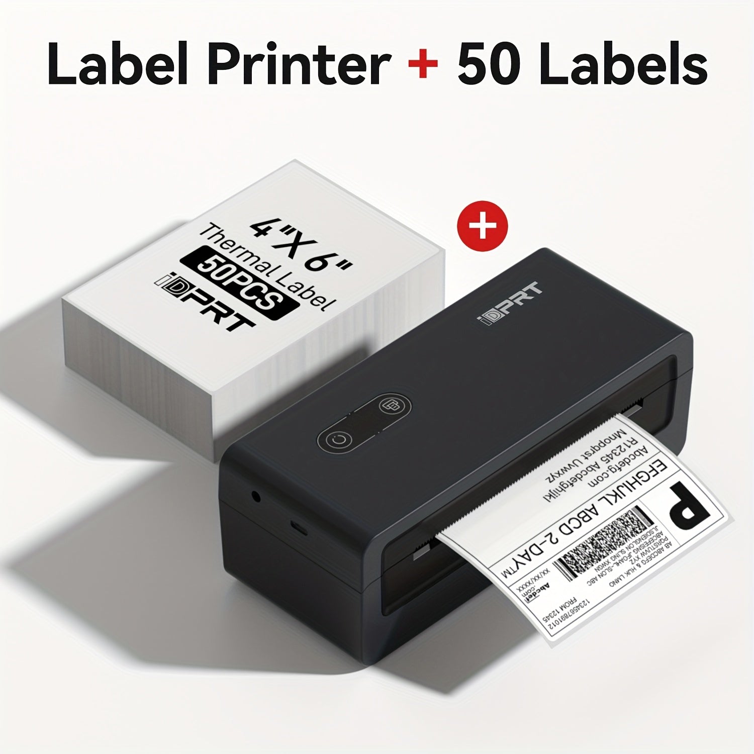 TEMU Desktop Label Printer, Portable Label Printer Inkless Thermal Small Printer Compatible With Smartphone And Computer, Courier Receipt Printing,