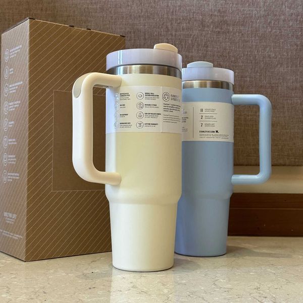 30-40oz Stainless Steel Tumbler Coffee Travel Mug with Lid Straw, Double Walled, Vacuum Insulated for Hot and Cold Drin