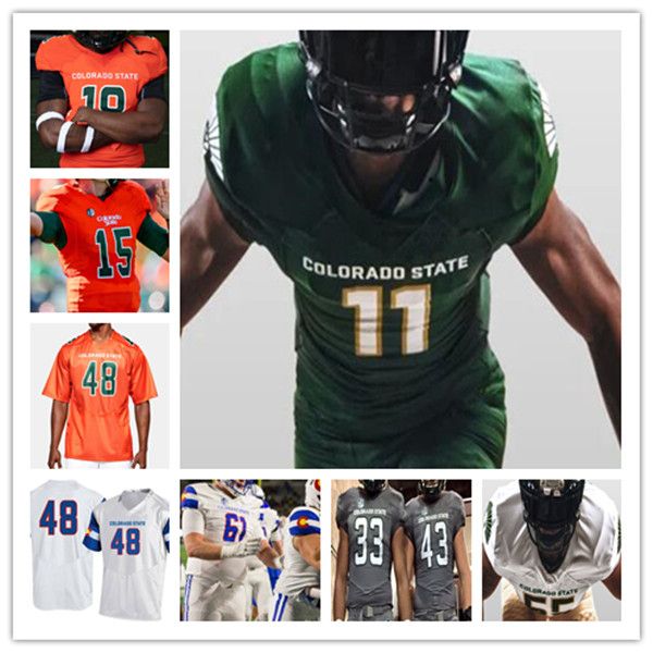 Ncaa College Colorado State Football Jerseys Clay Millen Brayden Fowler-Nicolosi A&#039;Jon Vivens Tory Horton Jack Howell Ty McCullouch Mel