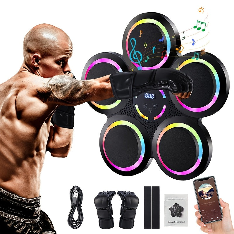 TEMU 3pcs Boxing Machine, Wall Mounted Music Boxing , Dynamic Lighting, Dynamic Sound Effects, 9 Of , 5 Volume Adjustments, Long-distance Wireless