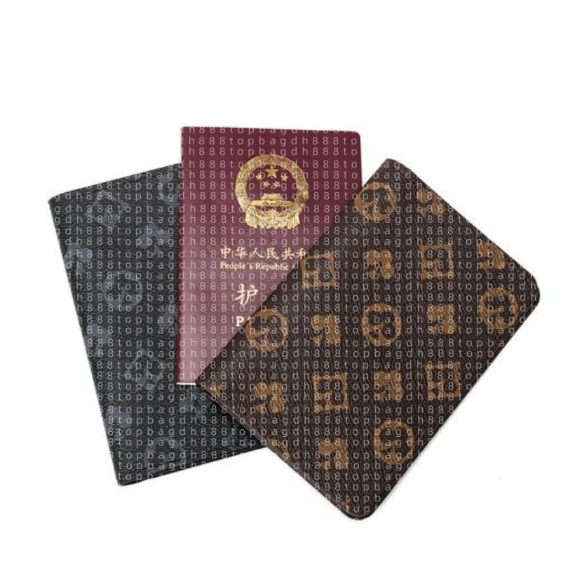 8 Colors High-quality Brand Card Holders Designer Passport Booklet Men Wallet Luxury Credit Card Holder Women Passport Holder with Box carteira masc