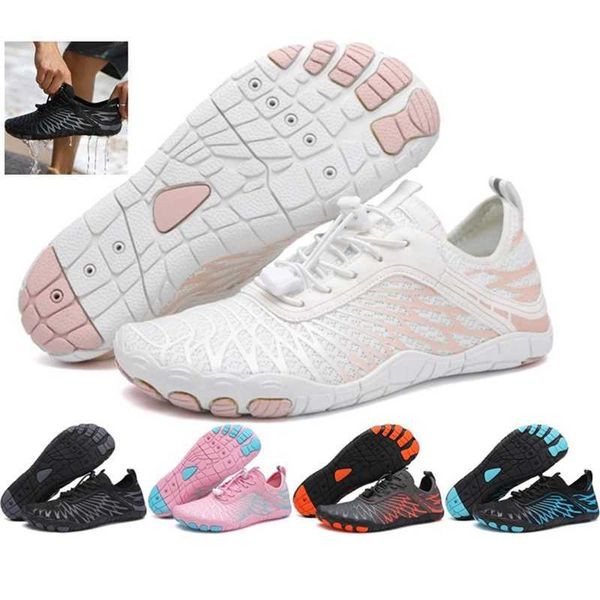 Mens writing and sandals quick drying Aqua shoes running and fitness sports shoes beach sports swimming shoes barefoot surfing and diving sp