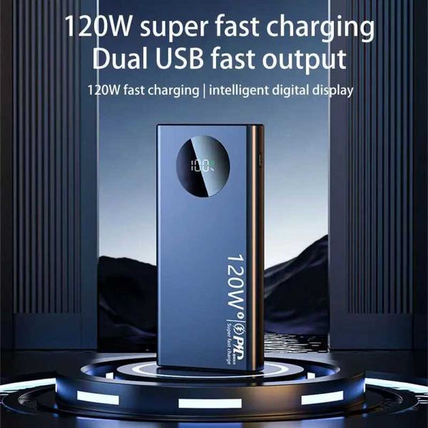 50000mAh Slim Lightweight Power Bank 120W Fast Charging - Uninterrupted Power Supply Mobile Accessories Y240920