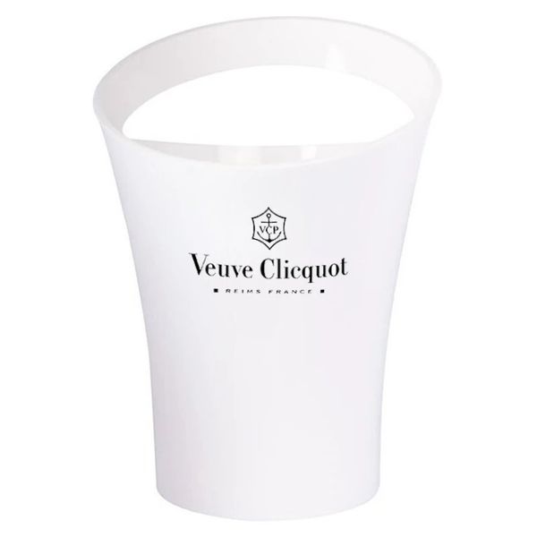 Veuve Clicquot Round Ice Wine Portable Plastic Steel Champagne Bucket Household Beer Bucketl and 240315