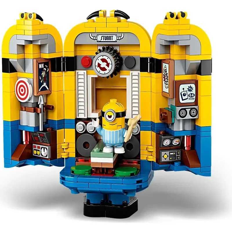 Hot Toys Despicable Me Mini Cute Play Puzzle Built Minion Building Block Brick Compatible 75551 DIY Model Decorations Kids Gift Y251014