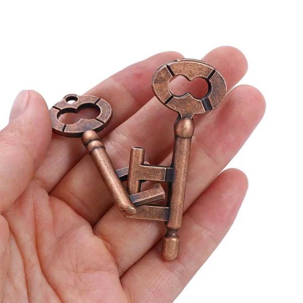 For Children Adults Intelligence Game Educational Puzzles Game Luban Lock Puzzle Toy Metal Brain Teaser Toys Metal Wire Puzzle Y240812