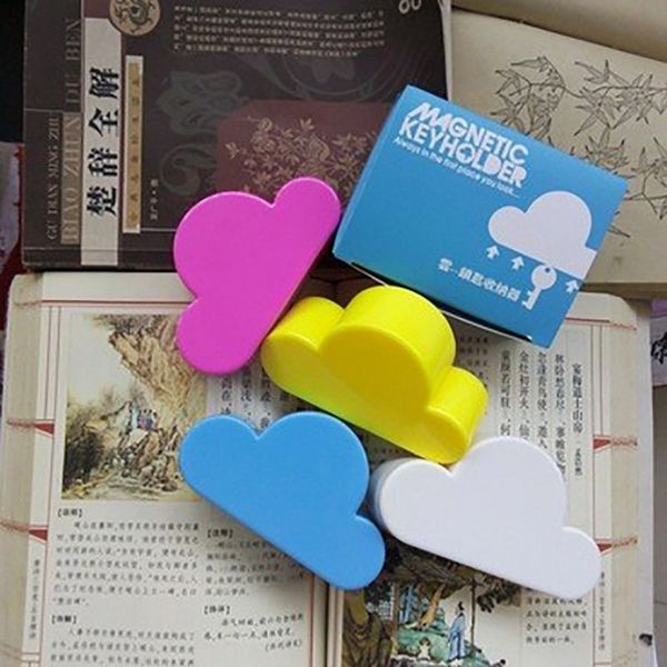 Magnetic Cloud Keyholder Storage Device Anti Lost Key Creative Gadgets Strong NdFeB Magnets N40 3M Sticker