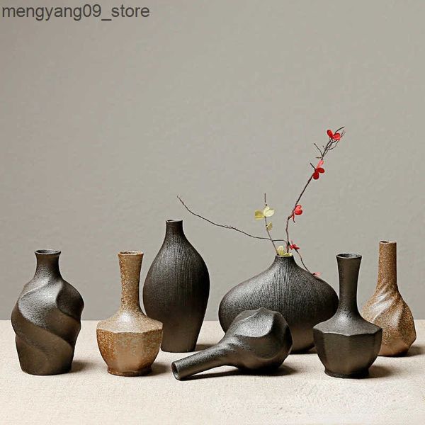 Vases Ceramic Vase Modern Minimalist Ornament Arrangement Pottery Decoration Crafts J241210