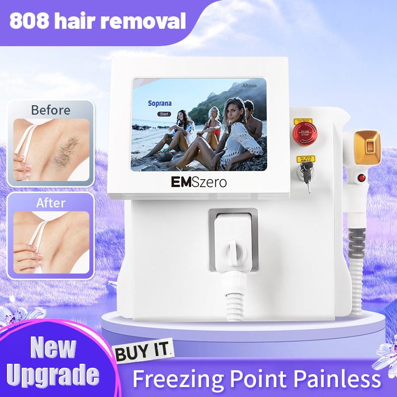 Depiladora Laser 808nm Portable Diode Laser Hair Removal Machine 3000W 3 Wavelengths Permanent Painless Big Promotion
