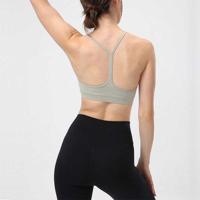 al yoga women Yoga sports bra nude suspenders yoga gathering underwear women&#039;s gym wear shockproof beautiful back running bra