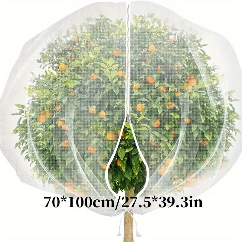 TEMU Zippered Large Fruit Tree Net Cover, Garden Net Cover, Pest Barrier, Plant Tree Cover, Bag Insect Bird Net Cover, Uv And Frost Resistant Cover
