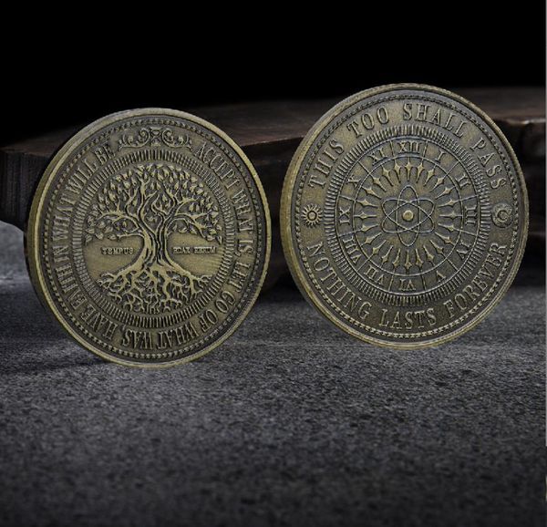Arts and Crafts Spot Commemorative coin annual ring commemorative medallions relief bronze coins collection Commemorative coin