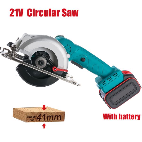 21V 5inch Electric Circular Saw Wood Board Marble Cutting Machine Woodworking High Power Power Tool With Lithium Battery