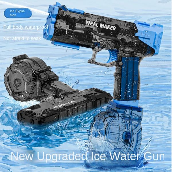 Crianças de alta pressão Toys de pistolas de água elétrica de verão Games de luta de praia ao ar livre Crianças Gifes de disparo contínuo au