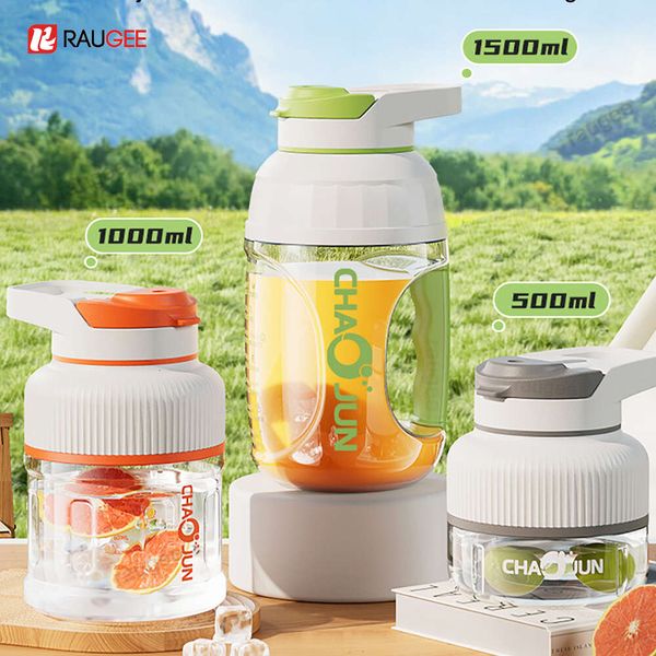Portable Electric Juicer Smoothie Milkshake Maker USB Rechargerable Fruit Blender 500Ml-1000Ml-1500Ml