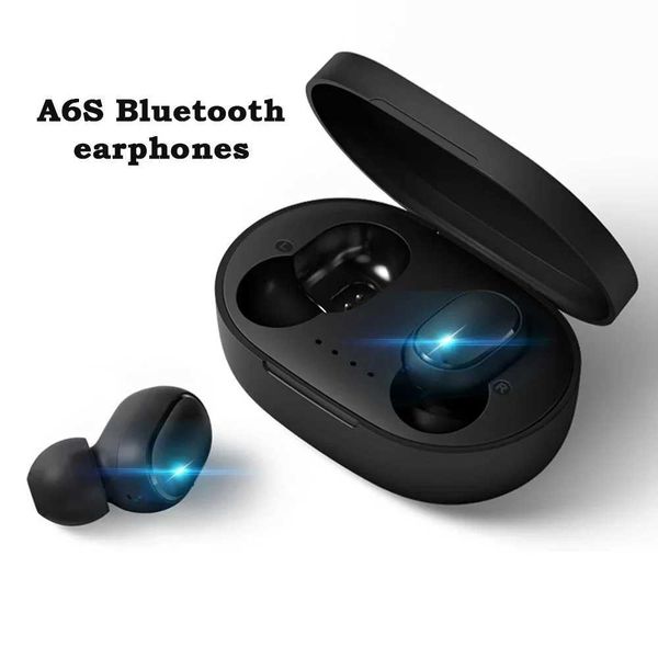 A6S Headset In-ear 5.0 TWS Bluetooth Earbuds Waterproof Sports Binaural Stereo Button With Microphone Wireless RunningCL240801