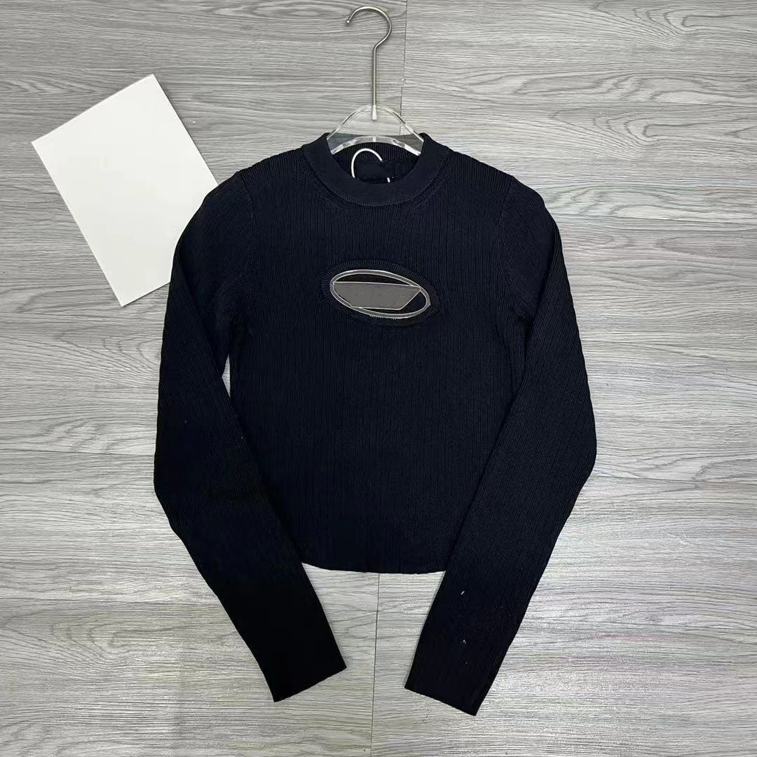 Sweater Women&#039;s Autumn Round neck striped fashion Long Sleeve Women High End Jacquard Cardigan knitting Sweaters Coats