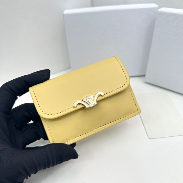 Fashion Wallets Card Holder High quality classic Coin Purses Cowhide purse Luxurys Designer Womens Mens Mini Wallet holders credit card hold