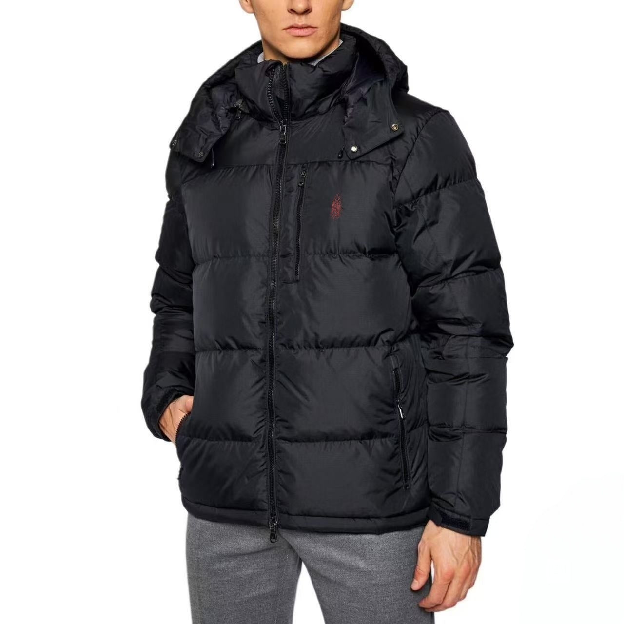 Designer Mens Down Jackets Polo Puffer Jacket Parkas Down Coats Winter Jacket Outerwear Fashion Warm Doudoune Luxury High Quality Fashion Puffer Hoo