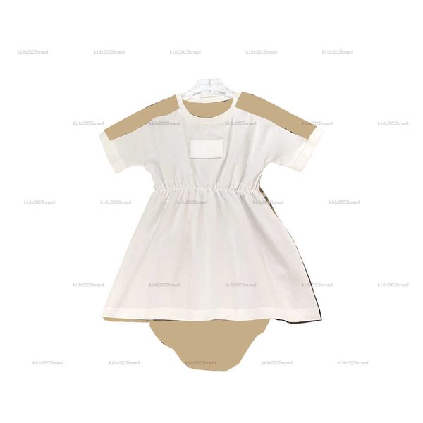 New newborn jumpsuits designer toddler clothing Size 59-90 CM baby Crawling suit Khaki plaid design Short sleeved dresses and socks