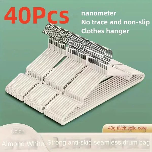 1040pcs Metal Traceless No-slip Clothes Hangers Durable Strong Clothes Racks Household Space Saver For Organization Of Bedroom 250207