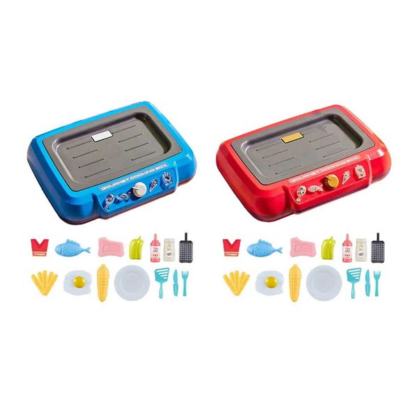 Kitchens Play Food Kids Play Kitchen Playset Realistic Cookware Food Cooking Frying Childrens Toy Play Kitchen Outdoor Gift Restaurant d2405