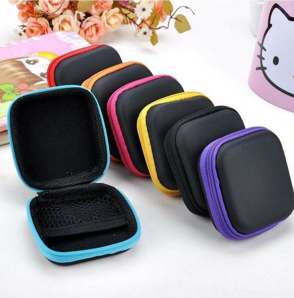 Headphone Case Home Storage Boxes Pu Leather Earphone Box