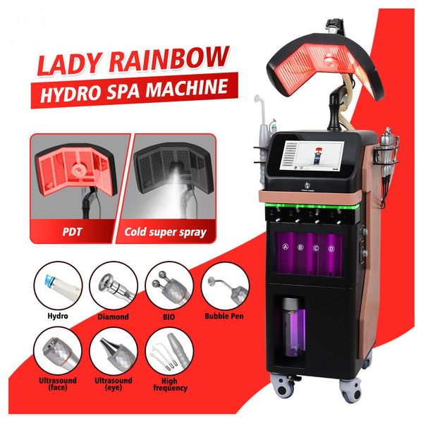 Professional PDT With Cold Super Spray Aesthetic Hidro Deep Cleaning Facial Medicine Jet Peel Facial Machine Hydra Beauty Machine