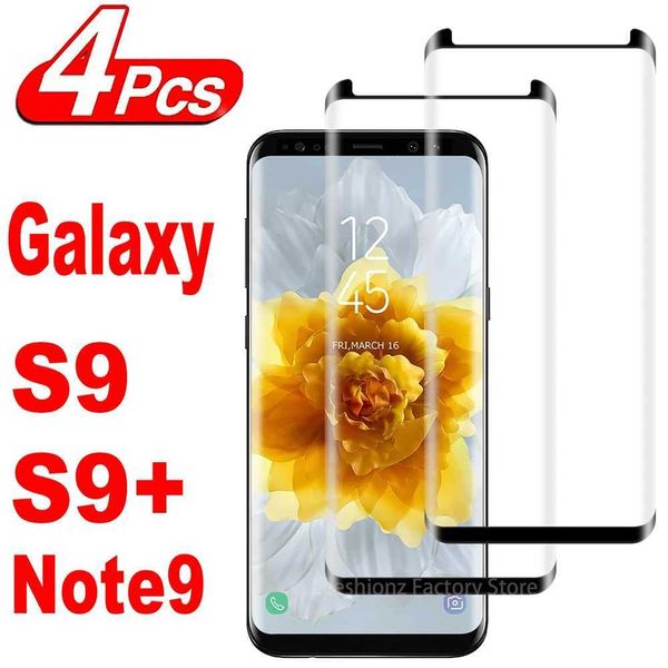 Cell Phone Screen Protectors 1-4Pcs 3D Screen Protector Glass For Samsung Galaxy S9 S9+ Plus Note 9 Tempered Glass Film J241114